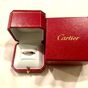 Cartier love wedding band